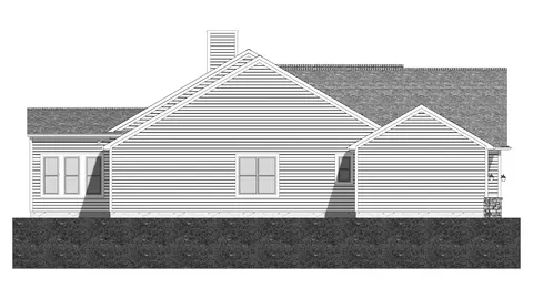 The Whittemore house plan, exterior view 4